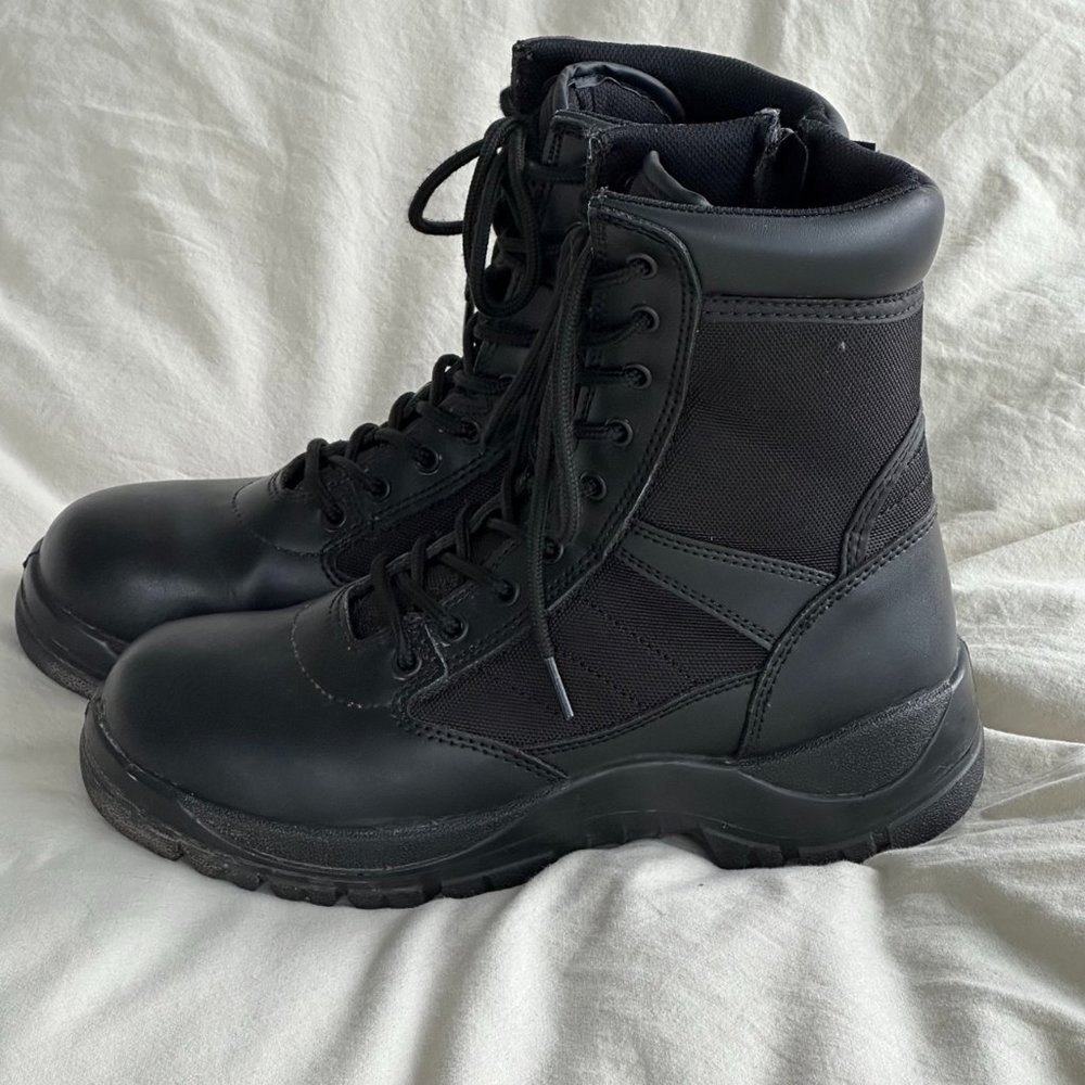 Magnum Tactical/Work Panther Size 9 Zip Leather & Nylon Boots - 7127